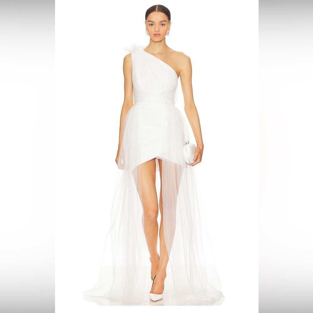 Sau Lee White Sidney Dress